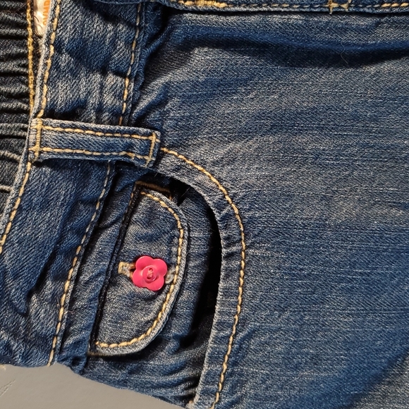 Denim skirt with flower embroidery - Picture 4 of 4